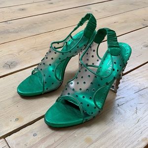 Vintage 90’s YSL Tom Ford Era lucite heels 39.5